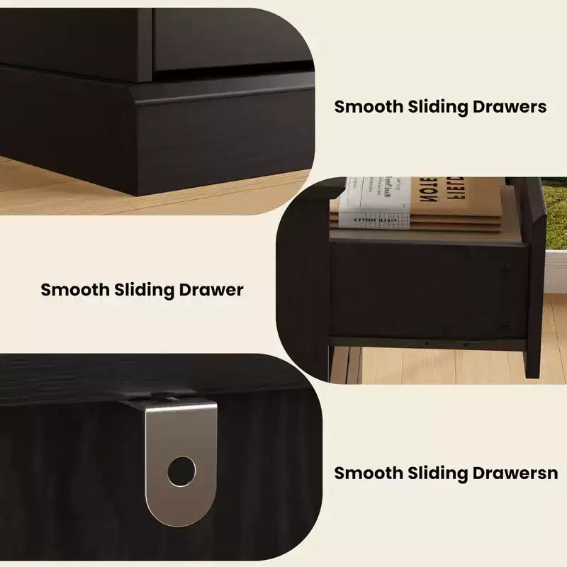 8 Drawer Dressers for Bedroom, Chest of Drawers with Deep Drawers, Large Double Dresser for Closet with Wide Top, Horizontal Wooden Dresser
