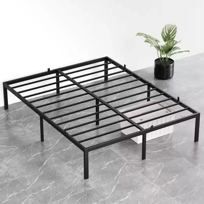 14 Inch Heavy Duty Twin Metal Bed Frame with Sturdy Slat Support - Modern Platform Bed, No Box Spring Needed, Easy Assembly, Minimalist Design
