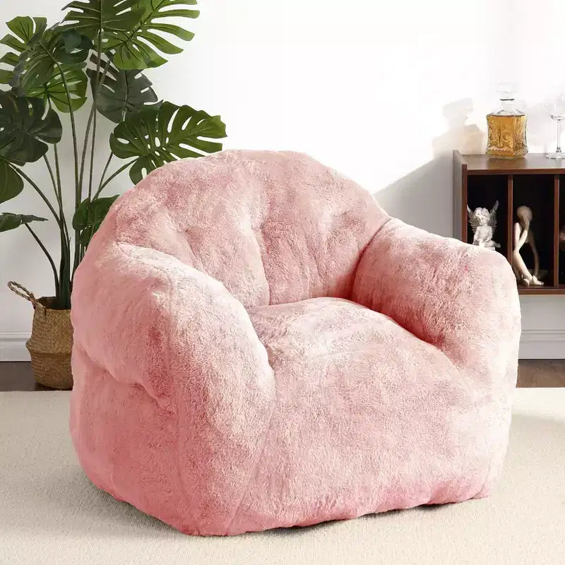 GustoWave Extra Large Bean Bag Chair for Bedroom & Living Room, Pink