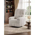 Acekool Manual Recliner Chair, 360 Swivel Rocker Glider Recliner with Padded Armrests, Modern Chenille Upholstered Chair