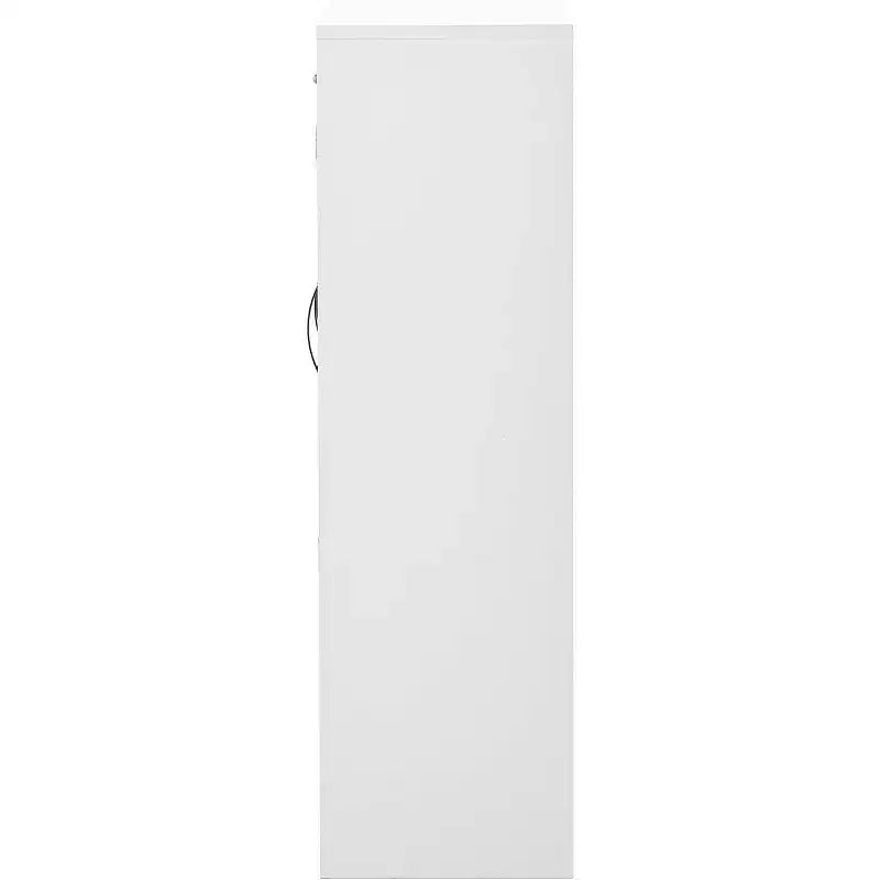 Acekool Shoe Storage Cabinet with Adjustable Shelves, Entryway Organizer with Drawer & Doors, Modern Shoe Rack for Hallway, Bedroom, White