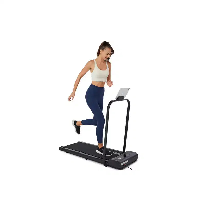 Tapis de marche GoPowerBike GoFit | avec télécommande | vitesse maximale de 9,6 km/h 2-en-1
