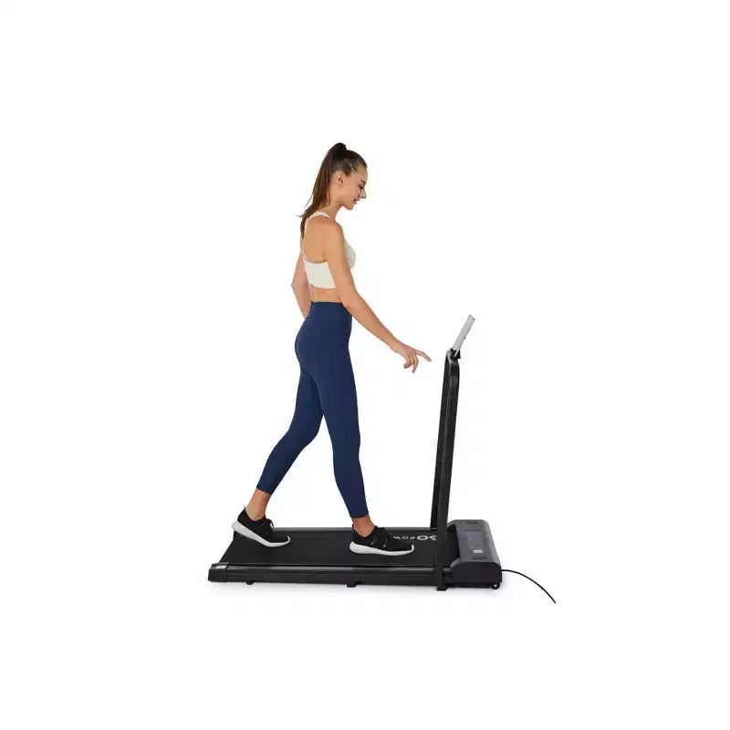 Tapis de marche GoPowerBike GoFit | avec télécommande | vitesse maximale de 9,6 km/h 2-en-1