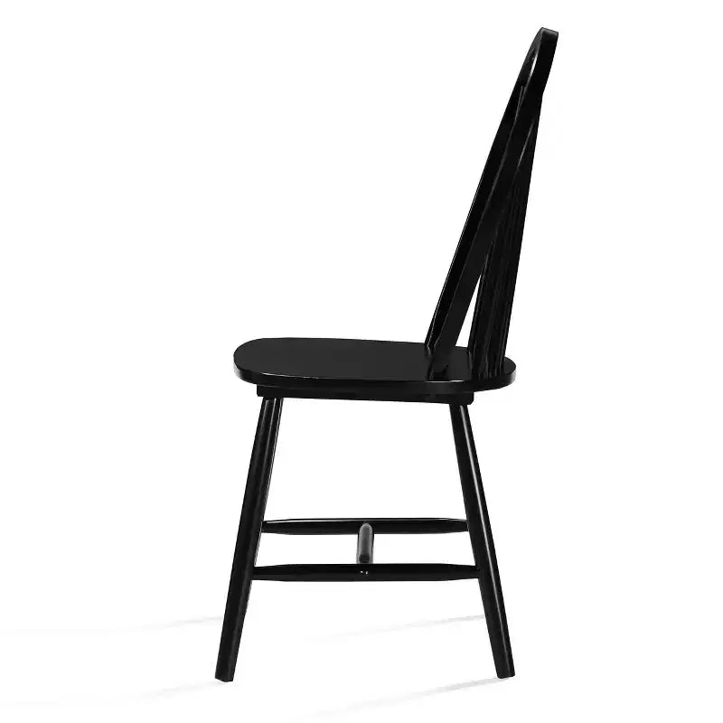 GDFStudio Rivera Farmhouse Wood Spindle Back Dining Chairs (Set of 2)