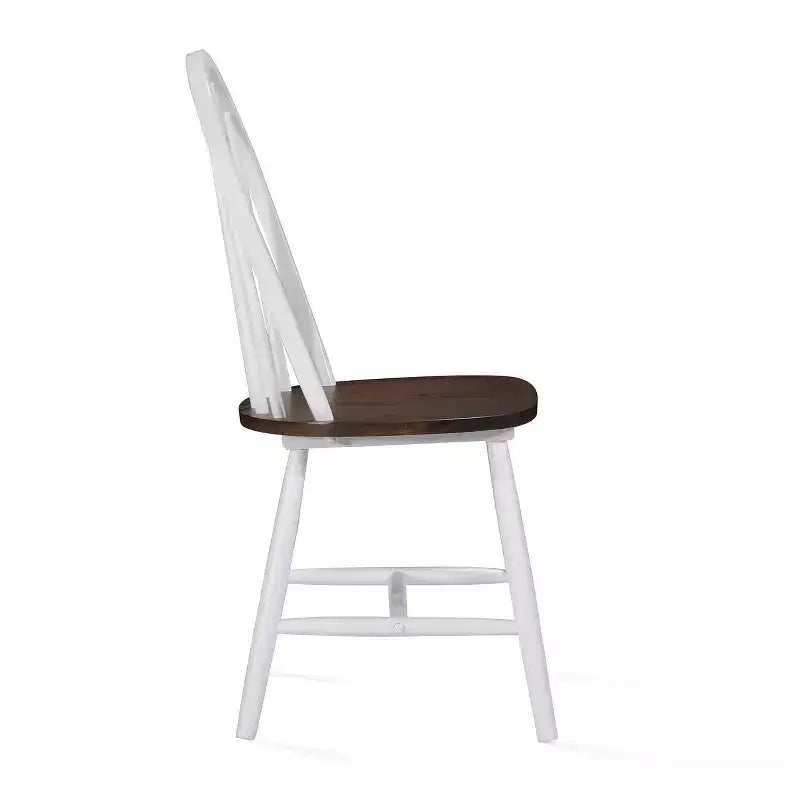 GDFStudio Rivera Farmhouse Wood Spindle Back Dining Chairs (Set of 2)