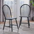 GDFStudio Rivera Farmhouse Wood Spindle Back Dining Chairs (Set of 2)