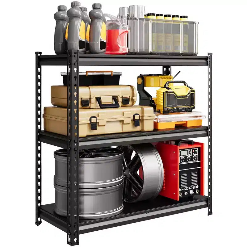 COZONY Commercial Steel Shelving Unit, Heavy Duty 5-Tier Rack w/770LB Capacity, Adjustable for Garage/Pantry, Black