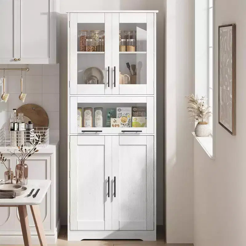1 PB Classic 67 Inch Tall Storage Cabinet with Spacious Storage, Durable Build, Elegant Design, Easy Assembly, and Versatile Use