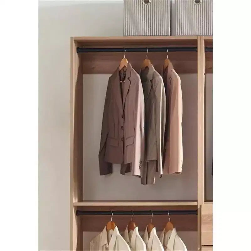 HomeStock Prosper Freestanding Walk in Wood Closet System