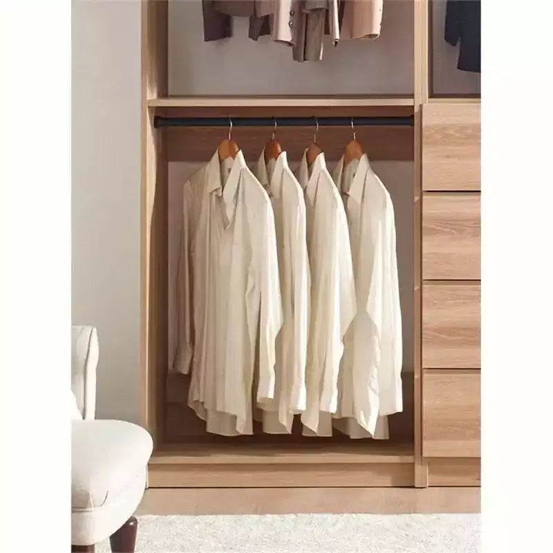HomeStock Prosper Freestanding Walk in Wood Closet System