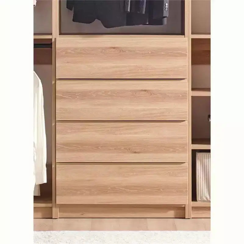 HomeStock Prosper Freestanding Walk in Wood Closet System