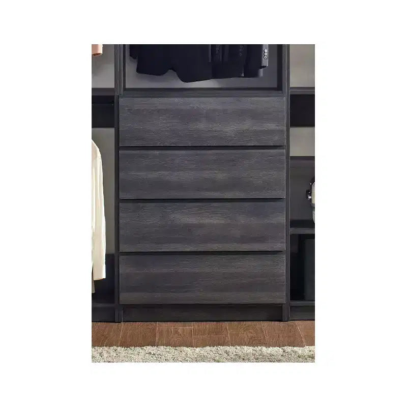 HomeStock Prosper Freestanding Walk in Wood Closet System