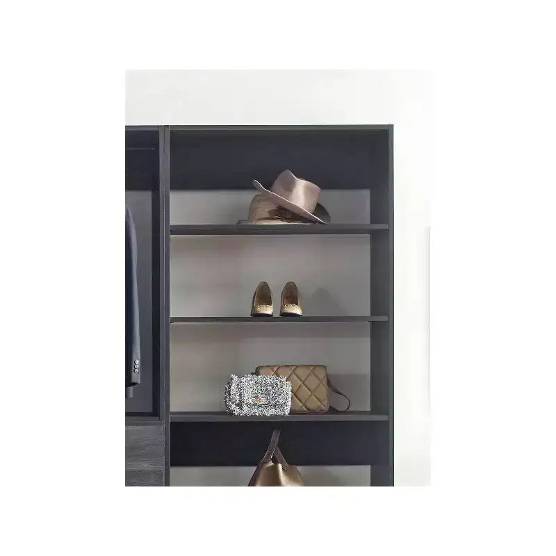 HomeStock Prosper Freestanding Walk in Wood Closet System