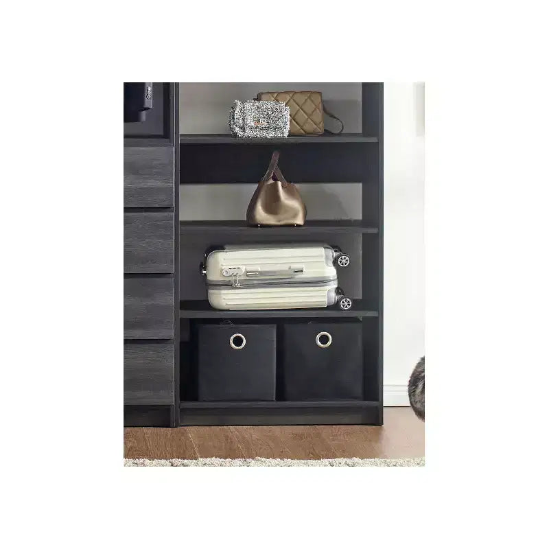 HomeStock Prosper Freestanding Walk in Wood Closet System