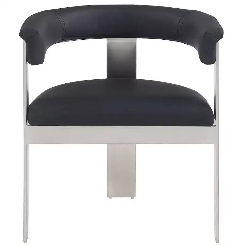 Meridian Furniture, Chaises de salle à manger Romeo en similicuir (lot de 2)