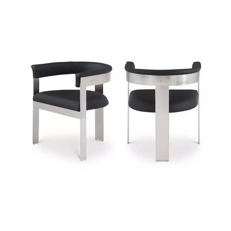 Meridian Furniture,Romeo Vegan Leather Dining Chair, Set of 2