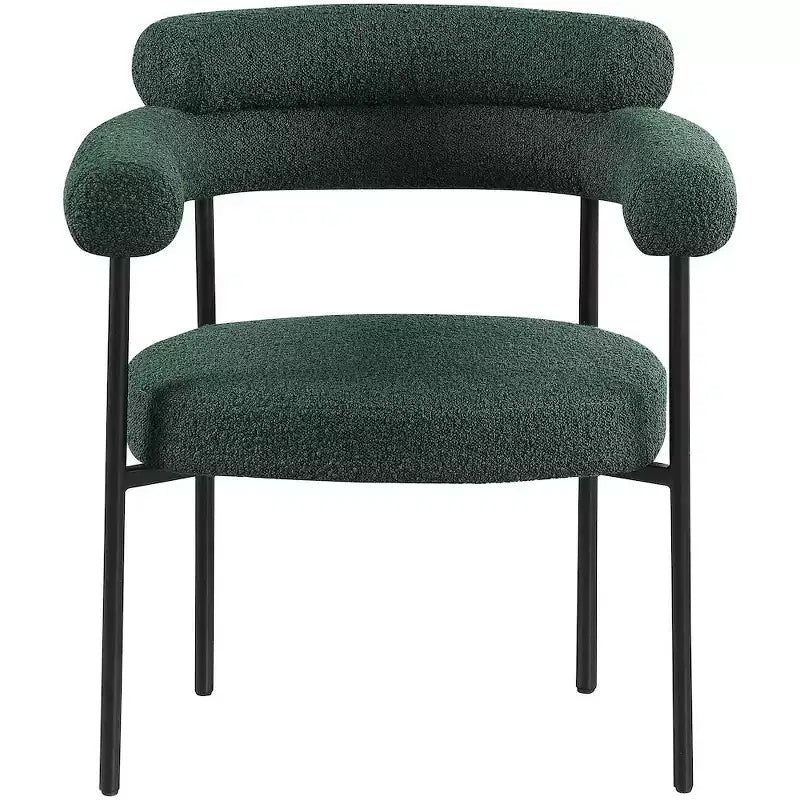 Meridian Furniture,Blake Boucle Fabric Dining Chair, Set of 2