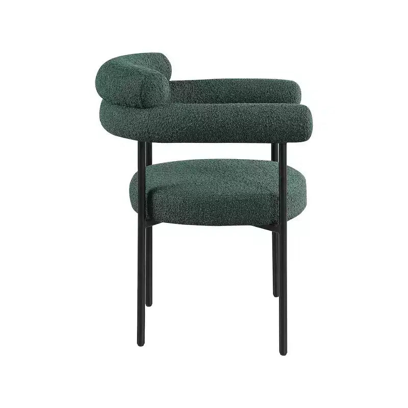 Meridian Furniture,Blake Boucle Fabric Dining Chair, Set of 2