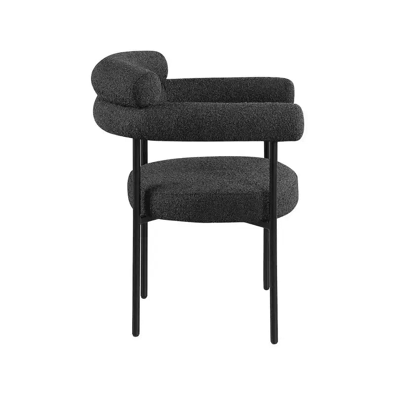 Meridian Furniture,Blake Boucle Fabric Dining Chair, Set of 2