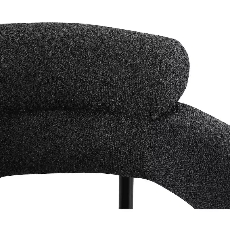 Meridian Furniture,Blake Boucle Fabric Dining Chair, Set of 2
