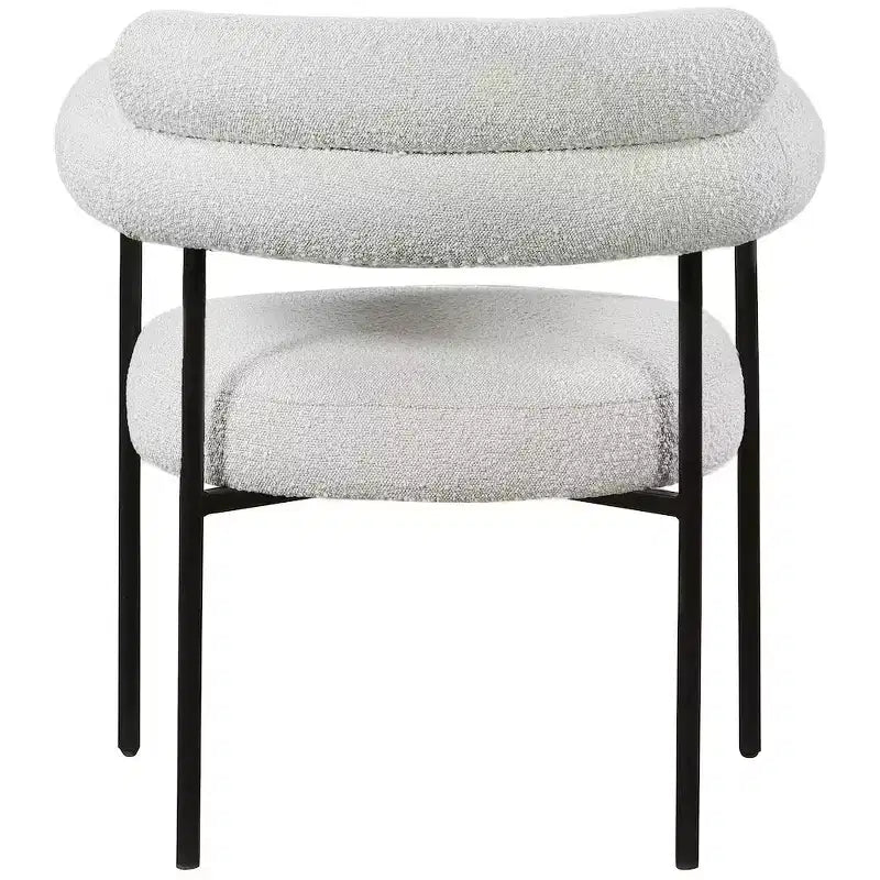 Meridian Furniture,Blake Boucle Fabric Dining Chair, Set of 2