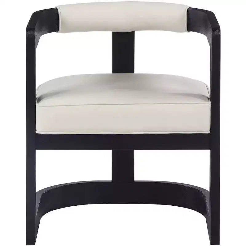 Meridian Furniture,Manchester Cream Vegan Leather Dining Chair