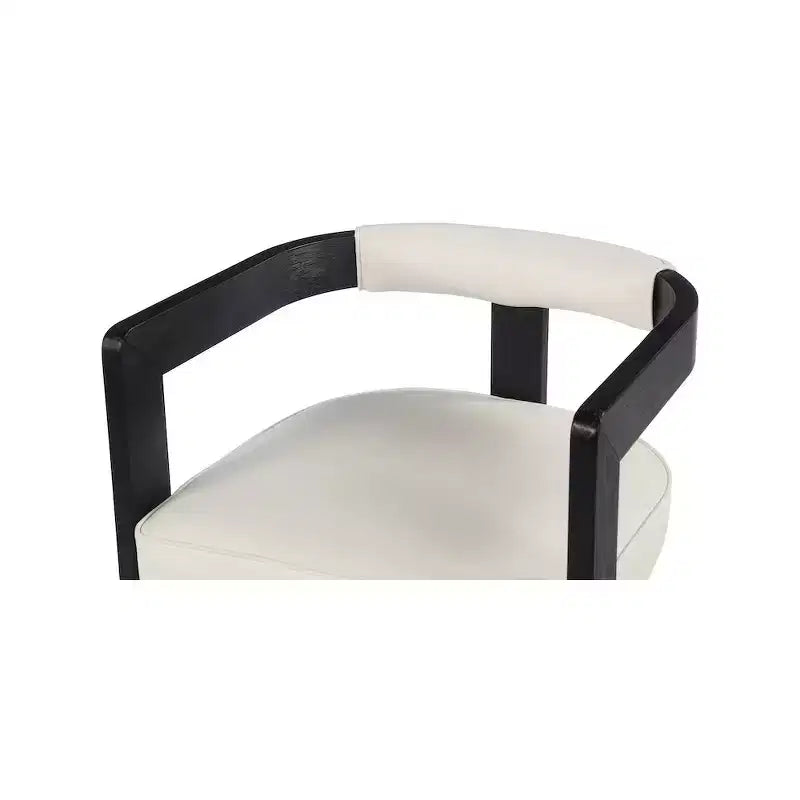 Meridian Furniture,Manchester Cream Vegan Leather Dining Chair
