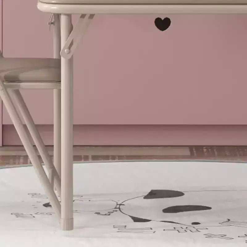 Acekool 3-Piece Folding Table and Chair Set, Square Portable Table, Soft PU Cushions, No Assembly, Space Saving, for Kitchen