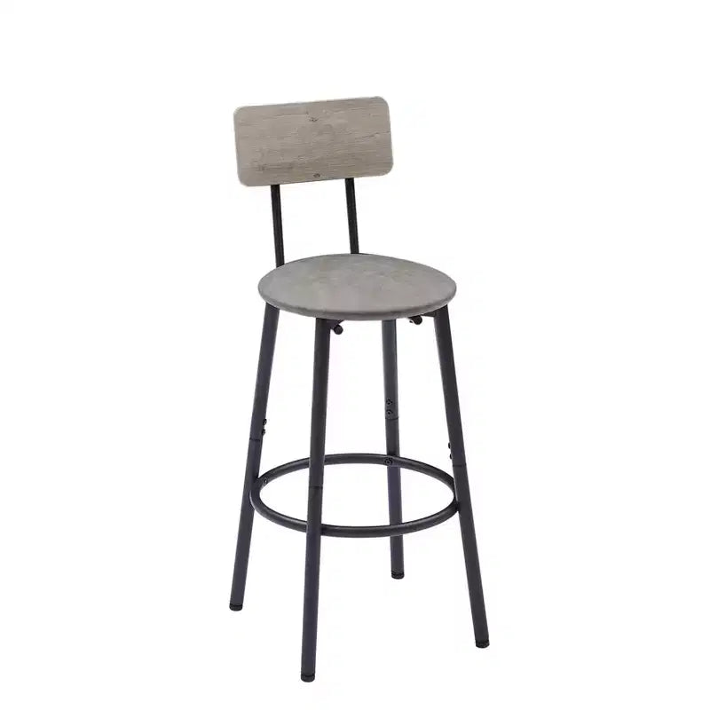3-Piece Bar Stool Set for 2, Counter Bar Height Dining Set with 2 Padded Stool, Breakfast Table Set Bistro Dining Set, Rustic&Industrial - ModernLuxe