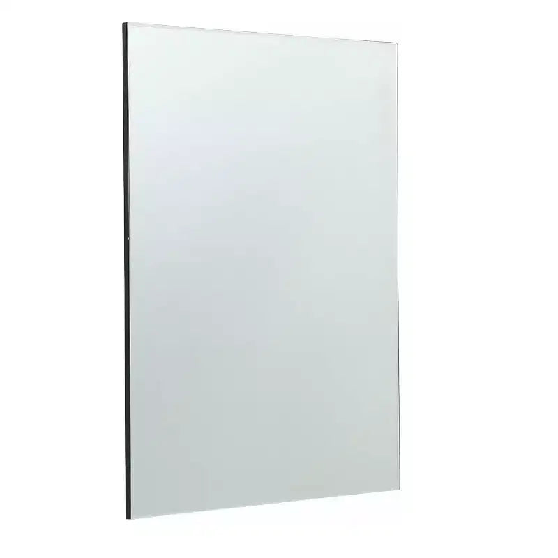 Sandinrayli Wall Mount Salon Barber Mirror,Salon Equipment Mirror for Hair Stylist Bathroom Vanity Barbershop,Black