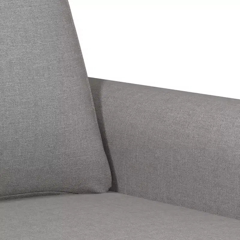 vidaXL Light Gray 2-Seater Sofa - Modern Style with Durable Fabric, Sturdy Metal and Plywood Frame, Comfortable Seats, & Easy Assembly