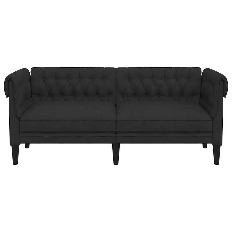 vidaXL Chesterfield Sofa Black