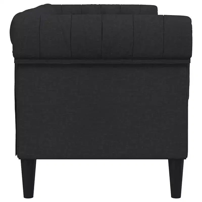vidaXL Chesterfield Sofa Black