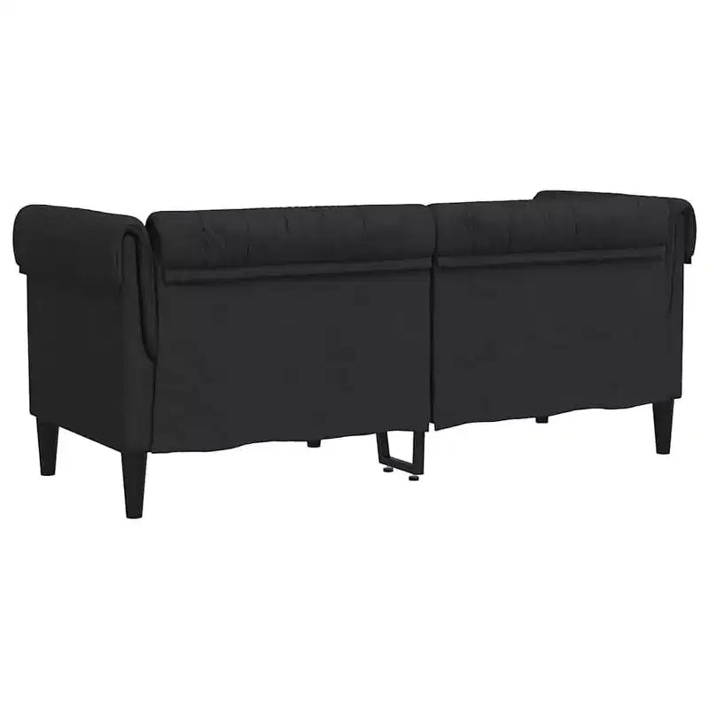 vidaXL Chesterfield Sofa Black