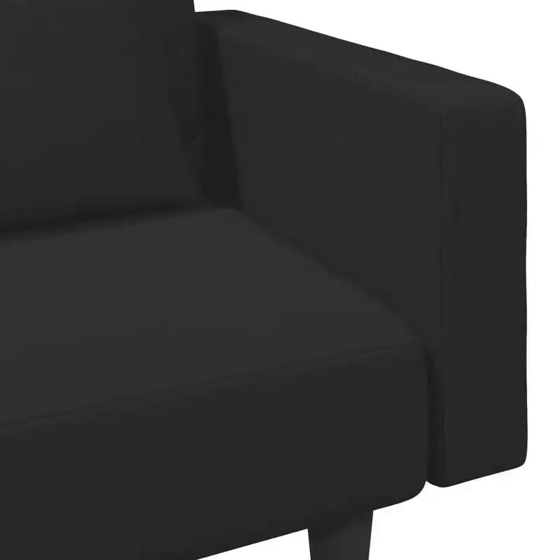 vidaXL Sofa Set Black Velvet (100% polyester), wood, plastic Large