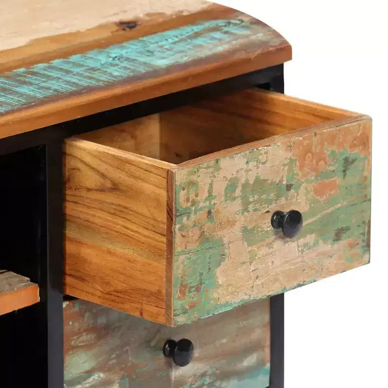 vidaXL TV Cabinet Multicolor with natural wood grain