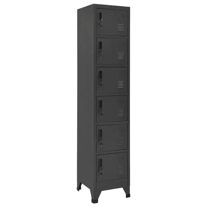 vidaXL Locker Cabinet Anthracite Steel Standard Locker Cabinet