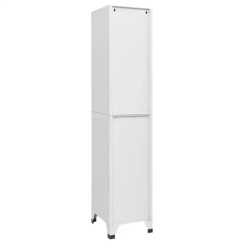 vidaXL Locker Cabinet Gray Steel Tall Locker Cabinet Rectangular