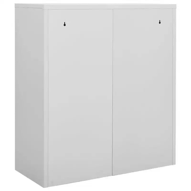 vidaXL Cabinet With Planter Box Light Grey Steel and Tempered Glass Medium