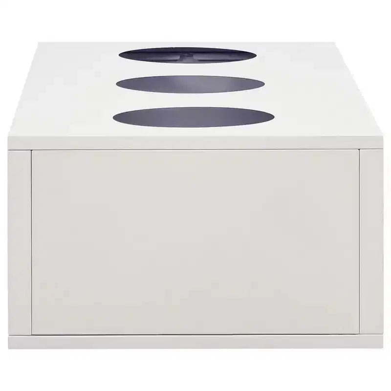 vidaXL Cabinet With Planter Box Light Grey Steel and Tempered Glass Medium