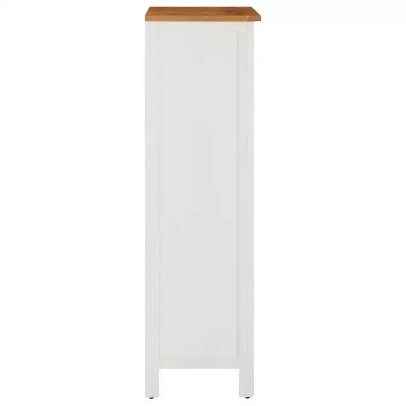 vidaXL Wine Cabinet Bottle Holder Floor Wine Cabinet Organizer Solid Oak Wood