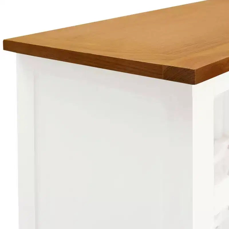vidaXL Wine Cabinet Bottle Holder Floor Wine Cabinet Organizer Solid Oak Wood