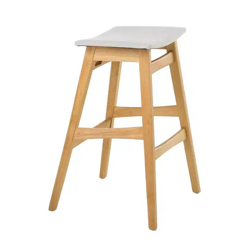 GDFStudio Elise Mid-Century Modern Fabric Upholstered 29.5 Inch Backless Barstools (Set of 2)