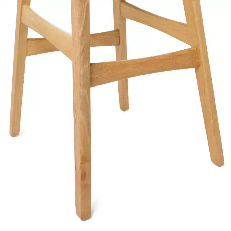GDFStudio Elise Mid-Century Modern Fabric Upholstered 29.5 Inch Backless Barstools (Set of 2)
