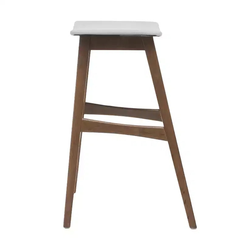 GDFStudio Elise Mid-Century Modern Fabric Upholstered 29.5 Inch Backless Barstools (Set of 2)