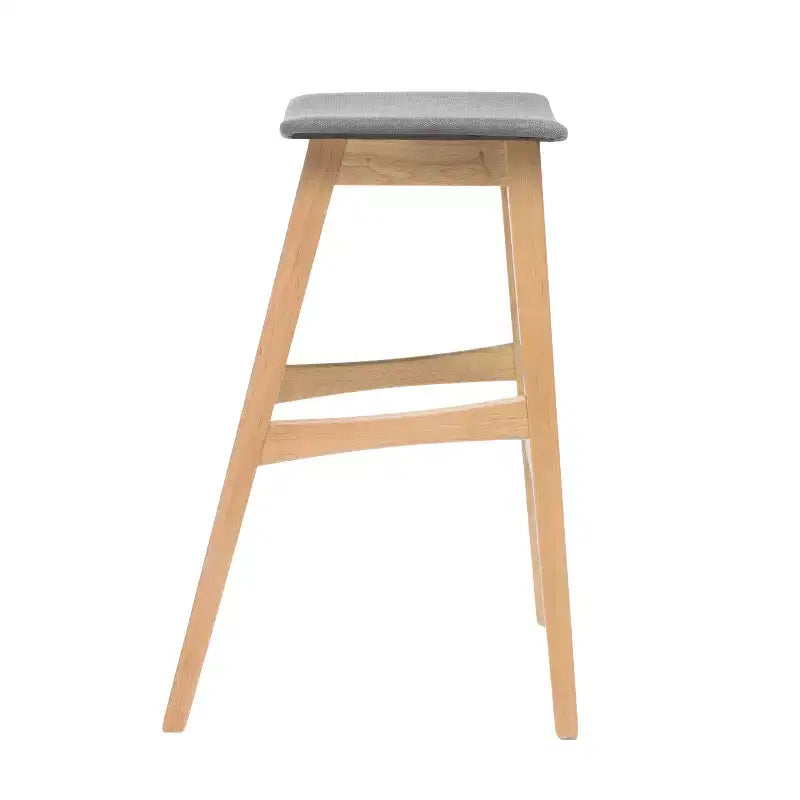 GDFStudio Elise Mid-Century Modern Fabric Upholstered 29.5 Inch Backless Barstools (Set of 2)