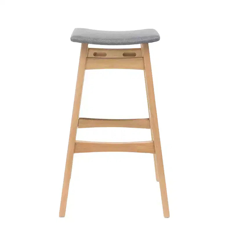 GDFStudio Elise Mid-Century Modern Fabric Upholstered 29.5 Inch Backless Barstools (Set of 2)