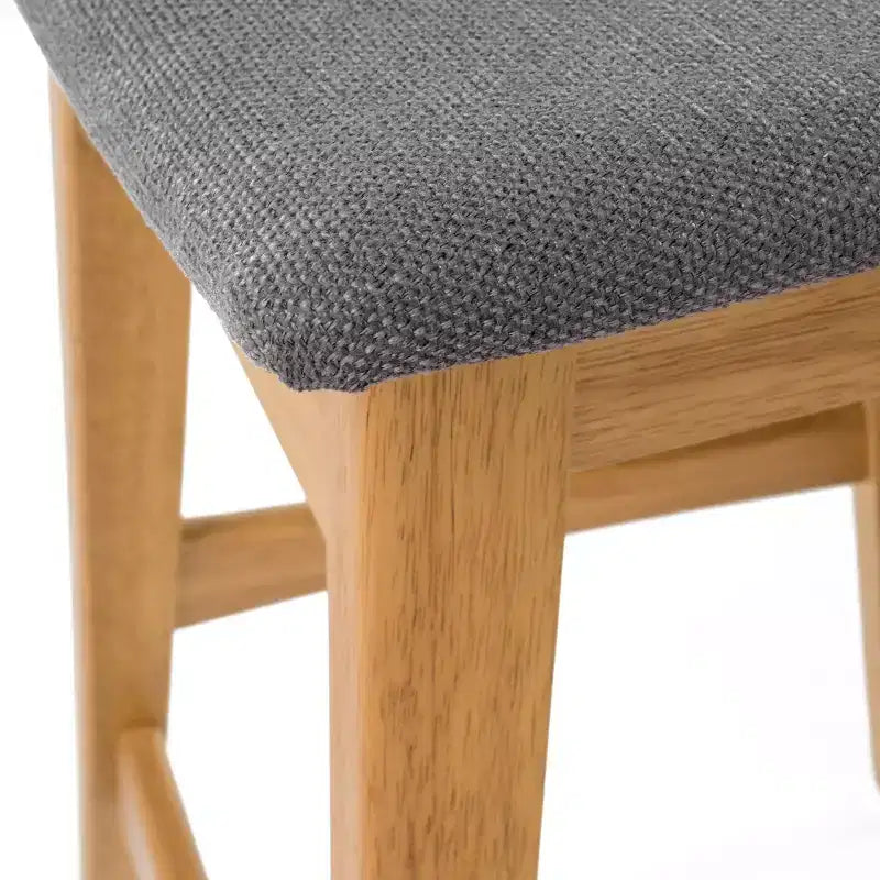GDFStudio Elise Mid-Century Modern Fabric Upholstered 29.5 Inch Backless Barstools (Set of 2)