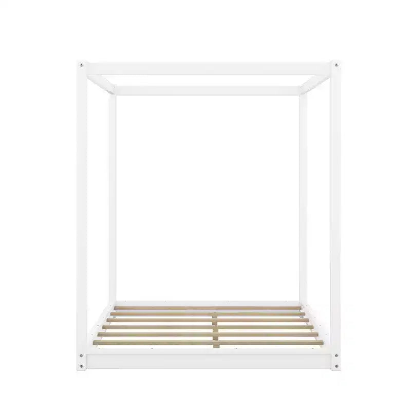 Whisen Queen Size Canopy Platform Bed with Support Legs