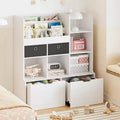 Acekool Kids Bookshelf with Drawers, 47.8 Toy Storage Organizer, Modern Bookcase with Cubbies and Cabinet for Playroom, Nursery, Kids Room